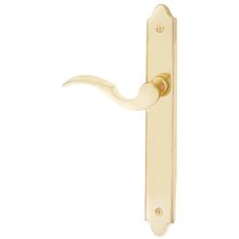 Classic Brass Door Configuration 6 Thumbturn Multi Point Narrow Trim Lever Set with American Cylinder Below Handle