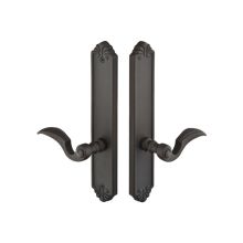 Lost Wax / Tuscany Bronze Door Configuration 6 Thumbturn Multi Point Trim Lever Set with American Cylinder Below Handle