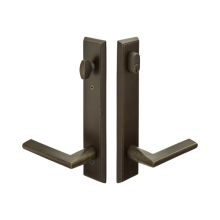 Sandcast Bronze Door Configuration 7 Keyed Entry Multi Point Trim Lever Set with American Cylinder Above Handle