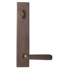 Brass Modern Door Configuration 7 Active Thumbturn and Inactive Handles Multi Point Trim Lever Set with American Cylinder Above Handle