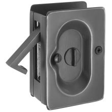 3-1/2 Inch Height Solid Brass Privacy Pocket Door Lock