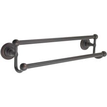 30" Solid Brass Double Towel Bar