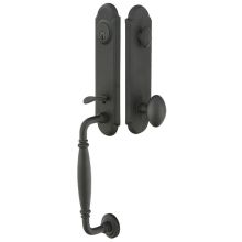 Normandy Single Cylinder Keyed Entry Wrought Steel Monolithic Handleset