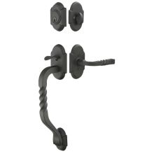 San Carlos Single Cylinder Keyed Entry Wrought Steel Sectional Handleset