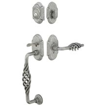 Lafayette Double Cylinder Keyed Entry Wrought Steel Sectional Handleset