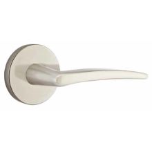 Poseidon Reversible Non-Turning Two-Sided Dummy Door Lever Set from the Brass Modern Collection