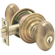 Egg Series Reversible Non-Turning Two-Sided Dummy Door Knob Set from the Classic Brass Collection