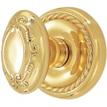 Victoria Egg Designer Brass Privacy Door Knobset with the CF Mechanism