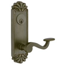 3-5/8" Center to Center #16 Style Sideplate Tuscany Bronze Double Cylinder Entry Set