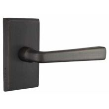 Cimarron Reversible Non-Turning Two-Sided Dummy Door Lever Set from the Sandcast Bronze Collection