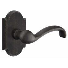 Teton Reversible Non-Turning Two-Sided Dummy Door Lever Set from the Sandcast Bronze Collection