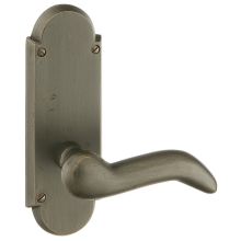 7-1/4" Height #5 Style Sideplate Sandcast Bronze Passage Entry Set