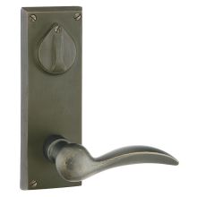 3-5/8" Center to Center Rectangular Sideplate Sandcast Bronze Double Cylinder Entry Set