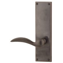 Sandcast Bronze 8-7/8 Inch Tall Privacy Sideplate Door Entry Set with Rectangular Rose