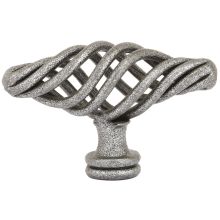 Bastogne Birdcage Cabinet Knob from the Wrought Steel Collection