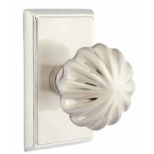 Melon Reversible Non-Turning Two-Sided Dummy Door Knob Set from the Designer Brass Collection