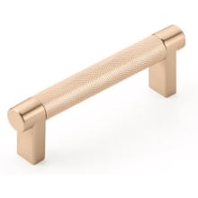 SELECT 3-1/2 Inch Center to Center Knurled Bar Cabinet Pull