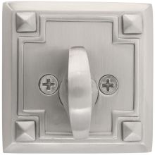 Arts and Crafts Style Designer Brass One-Sided Deadbolt