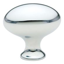 Egg 1-1/4 Inch Oval Cabinet Knob
