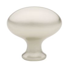 Egg 1-1/4 Inch Oval Cabinet Knob from the Traditional Collection