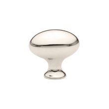 Egg 1 Inch Oval Cabinet Knob from the Traditional Collection