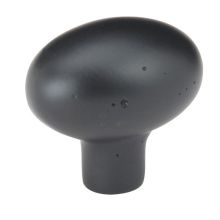 Sandcast Egg 1 Inch Oval Cabinet Knob from the Sandcast Bronze Collection
