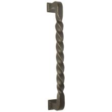 8" Center to Center Bronze Tuscany Twist Door Pull from the Lost Wax Cast Bronze Collection