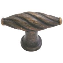 Tuscany Twist 1-3/4 Inch Bar Cabinet Knob from the Tuscany Bronze Collection