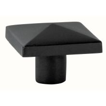 Sandcast Square 1-5/8 Inch Square Cabinet Knob from the Sandcast Bronze Collection