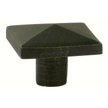 Sandcast Square 1 Inch Square Cabinet Knob from the Sandcast Bronze Collection