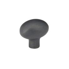 Sandcast Egg 1-3/4 Inch Oval Cabinet Knob from the Sandcast Bronze Collection