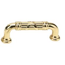 Ribbon and Reed Estate 3-1/2 Inch Center to Center Handle Cabinet Pull