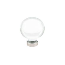 Crystal And Porcelain 1 Inch Round Cabinet Knob