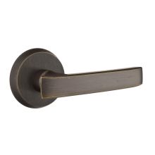 Yuma Rustic Modern Bronze Passage Door Lever Set with CF Mechanism