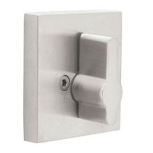 Square One Sided Brushed Stainless Steel Deadbolt