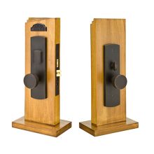 Hailey Style Single Cylinder Panic Proof UL Mortise Entry Set from the Rustic Modern Collection