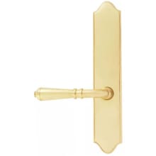 Classic Brass Door Configuration 2 Inactive Multi Point Trim Lever Set with American Cylinder Above Handle
