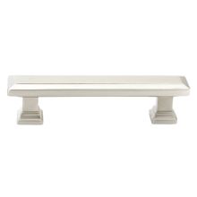 Geometric Rectangular 3-1/2 Inch Center to Center Bar Cabinet Pull from the Geometric Collection