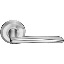 Poseidon Reversible Non-Turning Two-Sided Dummy Door Lever Set from the Stainless Steel Collection