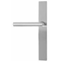Brass Modern Door Configuration 2 Thumbturn Multi Point Narrow Trim Lever Set with American Cylinder Above Handle