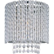 Spiral 8" Wide Crystal Wall Sconce