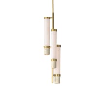 Travertine 3 Light 8" Wide LED Multi Light Pendant