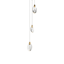 Pebble 4 Light 8" Wide LED Suspension Multi Light Pendant