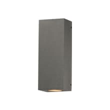 Pilar 2 Light 13" Tall LED Outdoor Wall Sconce