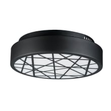 Intersect 16" Wide Integrated LED Flush Mount Drum Ceiling Fixture