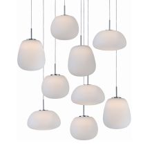 Puffs 24" Wide LED Round Multi Pendant