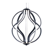 Aura 12" Wide LED Abstract Globe Chandelier