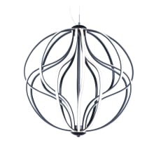 Aura 24" Wide LED Abstract Globe Chandelier