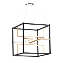 Chamber 4 Light 24" Wide LED Abstract Chandelier