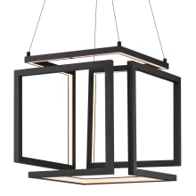 Penrose 16" Wide LED Abstract Square Chandelier